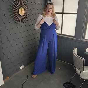 Women's Blue Jumpsuit Size Xl